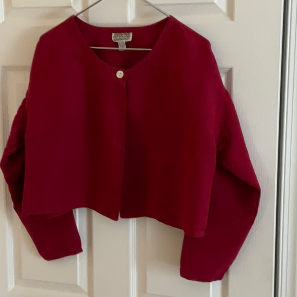 Vibrant Red Blazer with Modern Relaxed Fit